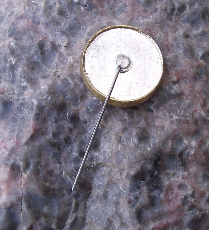 Vintage Lenin Portrait in Silver Coloured Circular Frame Pin Badge