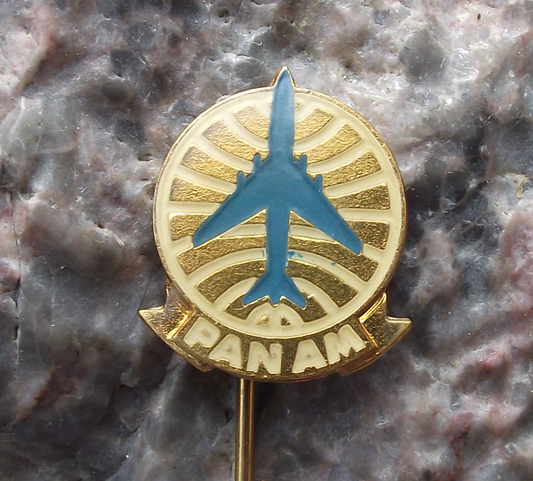 Vintage PanAm Pan Am Airlines Boeing 747 Jumbo Jet Pin Badge