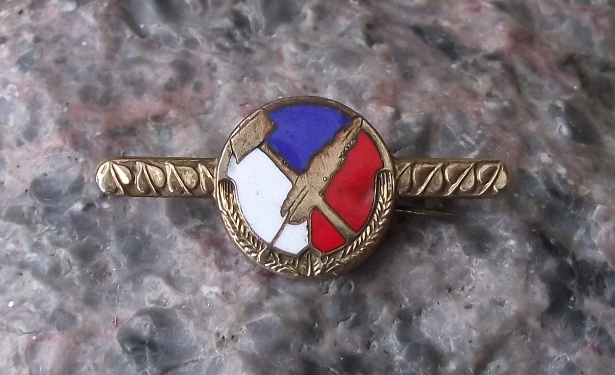 Vintage Czech National Social Party Socialist Political Clasp Brooch Pin Badge