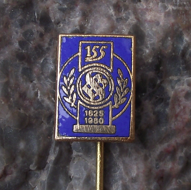 1980 Sellier and Bellot Czech Ammunition Maker 155th Anniversary Pin Badge