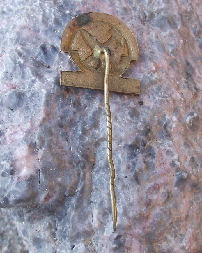 1946 Czech National Socialist Party Youth Meeting Conference Political Pin Badge