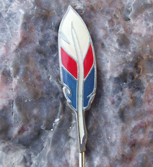 1997 Czech National Social Party Socialist Political Feather Pin Badge