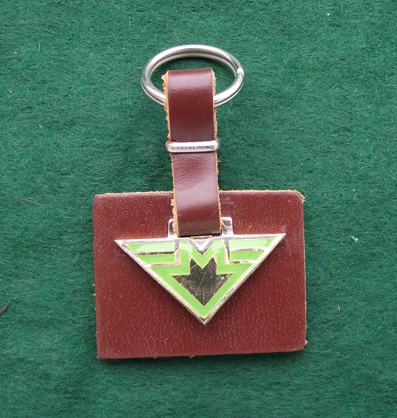 Vintage Czech Metro Underground Train Official M Logo Keychain Keyring