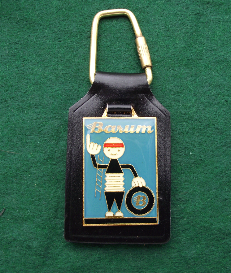 Vintage Barum Czechoslovakia Vehicle Tyres Tires Keychain Keyring