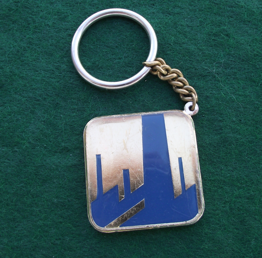 Vintage Skoda Export Import Praha CSSR Keychain Keyring