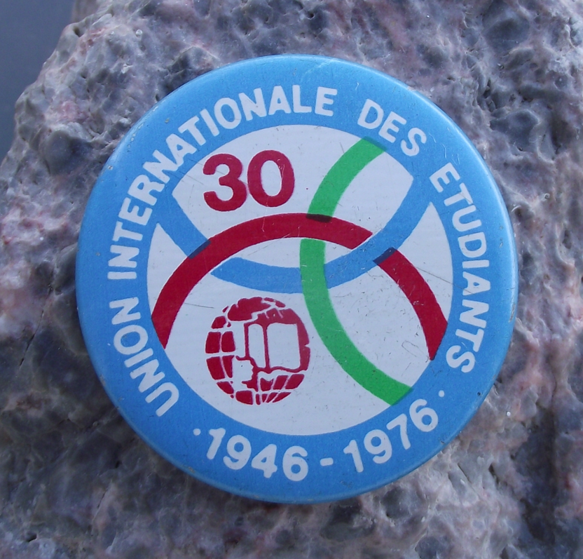 1976 IUS International Students Union 30th Anniversary Pin Badge