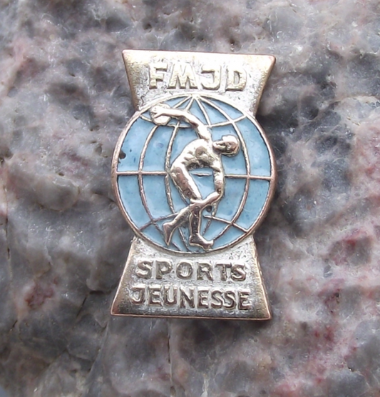 Vintage WFDY World Youth Festival FMJD Youth Sports Pin Badge