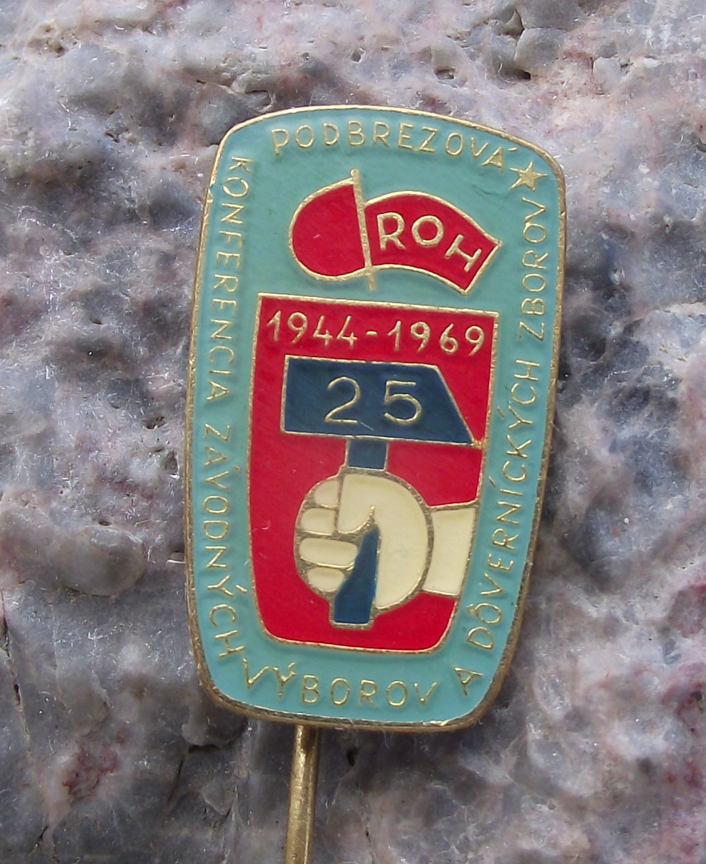 1969 Czechoslovakia ROH Administrative Committees Trade Union Pin Badge