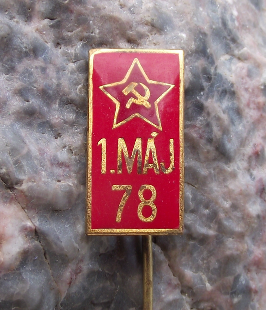 1978 Czechoslovakia May day Mayday 1st First May Parade Pin Badge