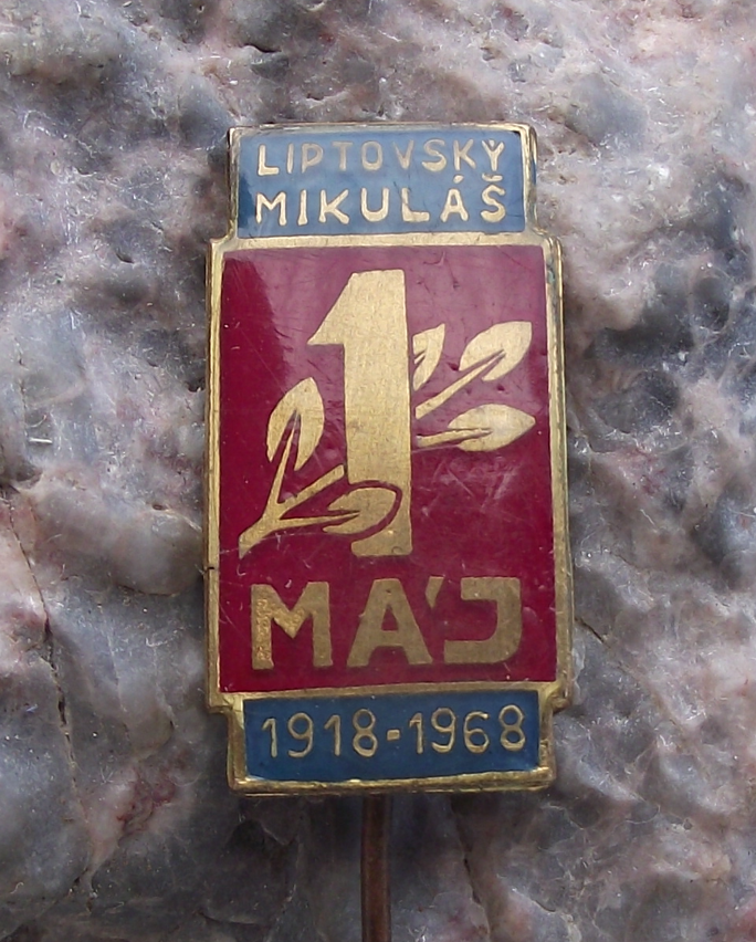 1968 Czechoslovakia May day Mayday 1st First May Parade Pin Badge