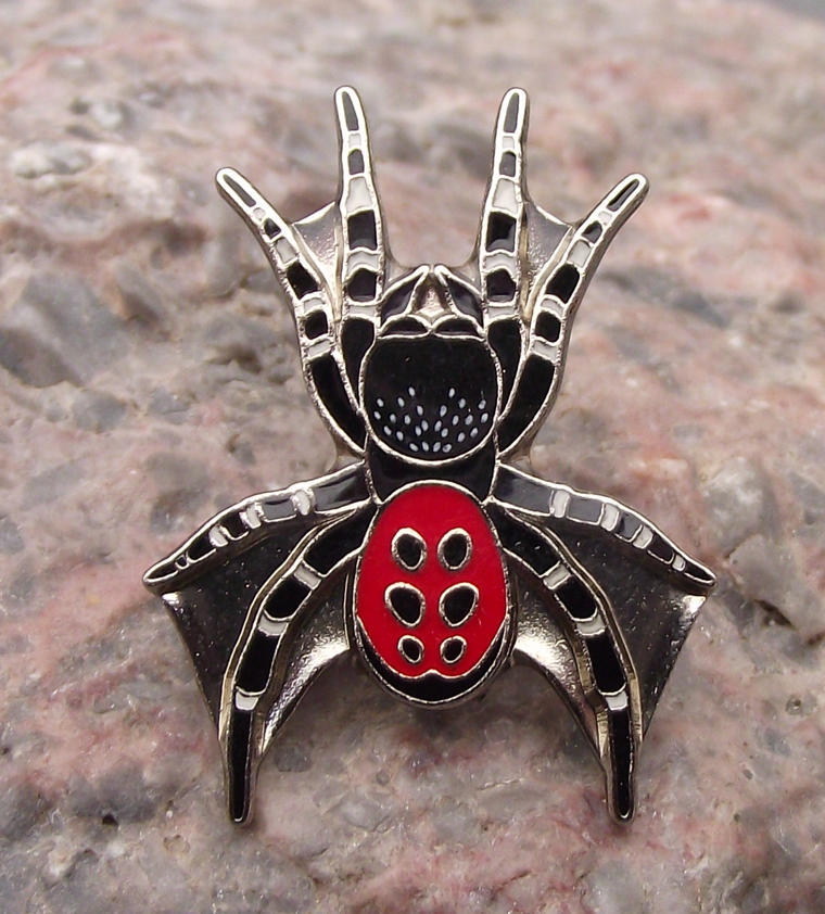 Ladybird Spider Arachnid Insect Wildlife Brooch Pin Badge