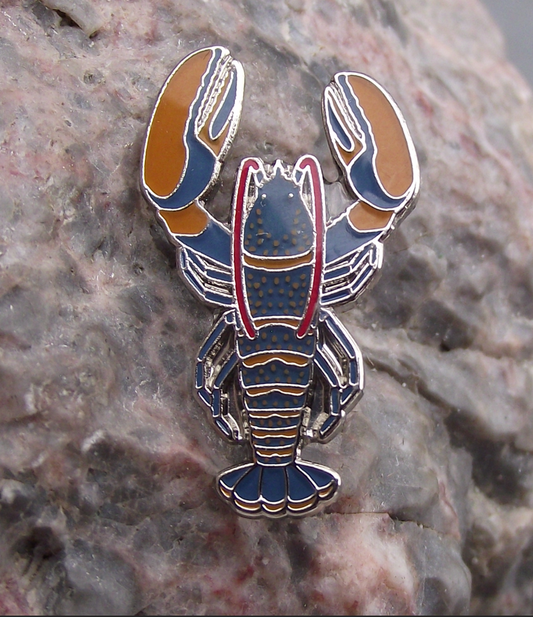 North American Common Clawed Lobster Crustacean Sea Life Brooch Pin Badge