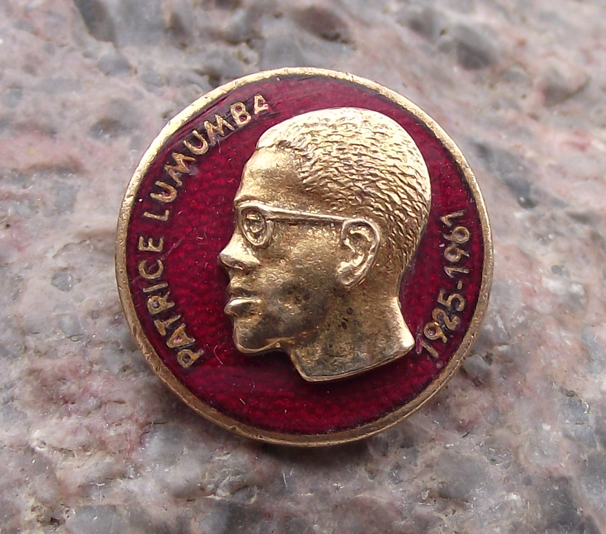 1961 Patrice Lumumba Republic of Congo Assassination Tribute Pin Badge