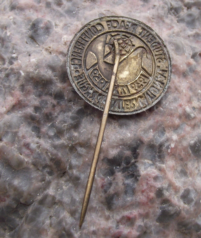 1959 Prague International Student Peace Conference Anniversary Pin Badge