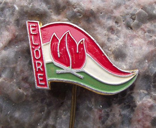 Vintage Hungarian Pioneer Youth Young Communist League Elore Pin Badge