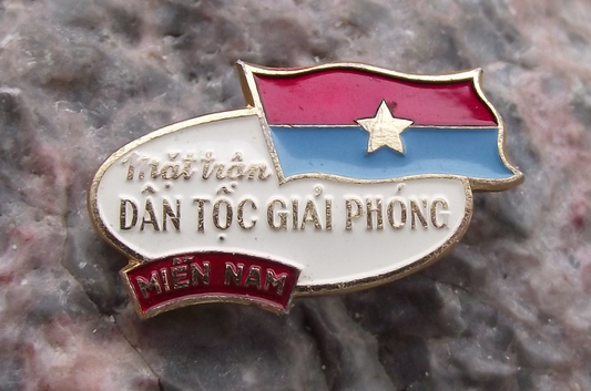 Vintage National Front for the Liberation of South Vietnam War Pin Badge