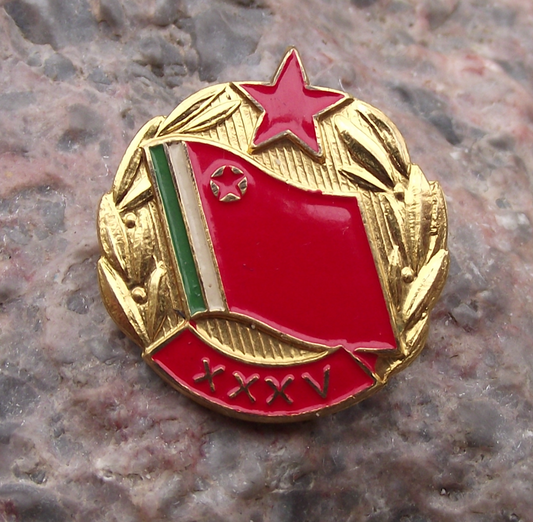 1988 Soviet Union Flag of the Lithuanian SSR Lithuania Anniversary Pin Badge