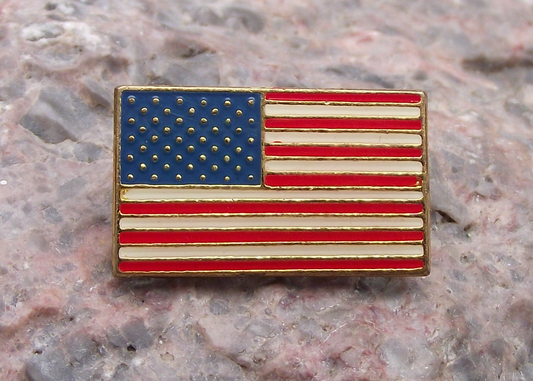 Vintage USA American Flag US Stars and Stripes America Tie Pin Badge