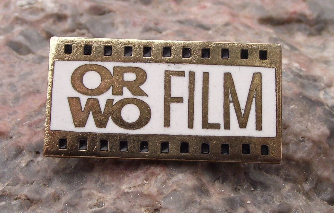 Vintage ORWO East German DDR AGFA Roll Film Reel Logo Pin Badge