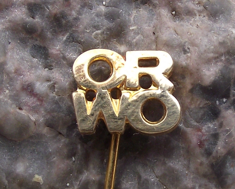 Vintage ORWO East German DDR AGFA Roll Film Factory Logo Pin Badge