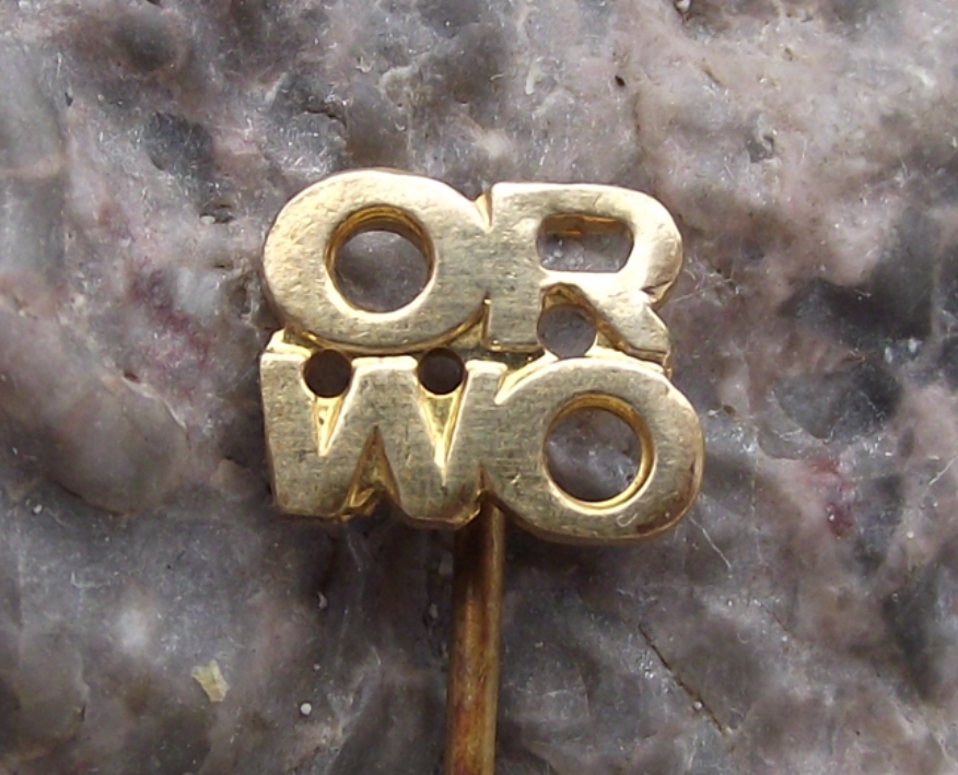 Vintage ORWO East German DDR AGFA Roll Film Factory Logo Pin Badge