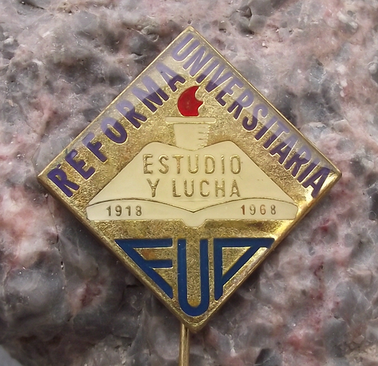 1968 FUA Argentina University Federation Student Anniversary Pin Badge