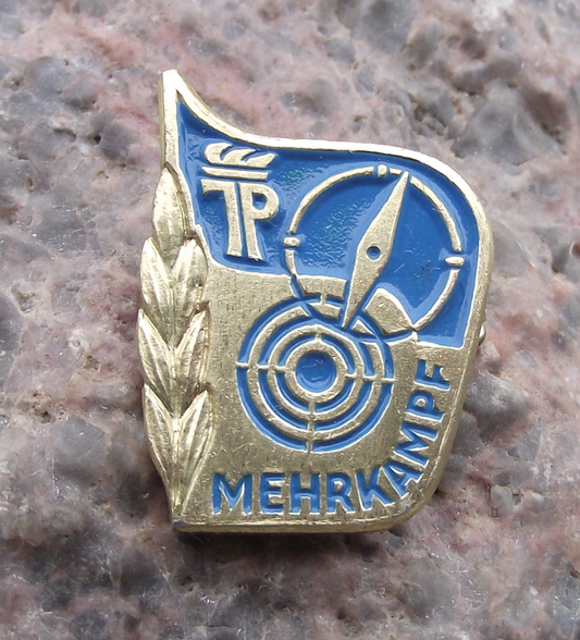 Vintage Thalmann Pioneer DDR Mehrkampf Sports Award Pin Badge