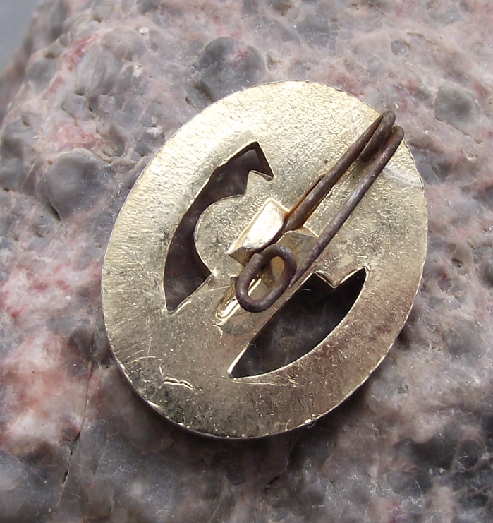 Vintage Thalmann Pioneer DDR Pentathlon Funfkampf Athletics Award Pin Badge