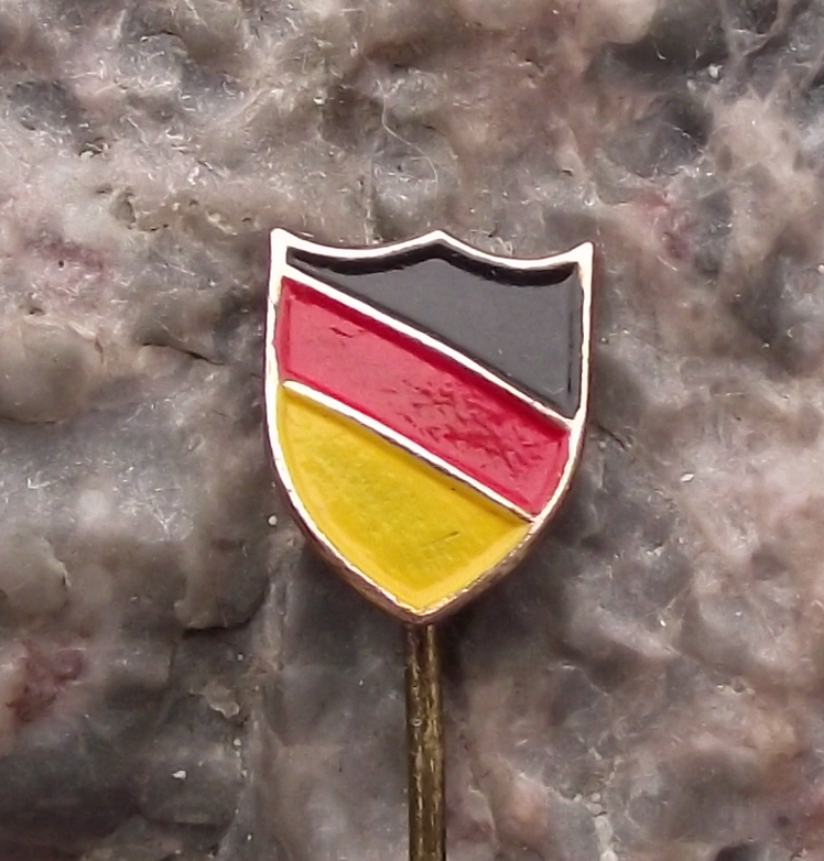 Vintage German Coat of Arms National Colours Shield Pin Badge