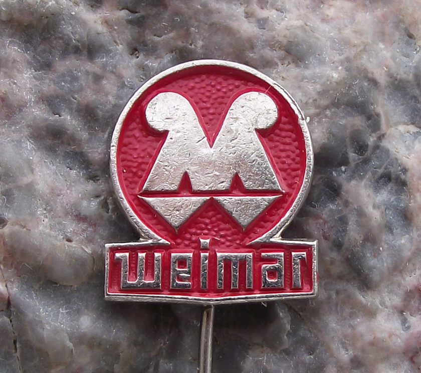 Vintage VEB Weimar Werk East Germany Farming Construction Machines Pin Badge