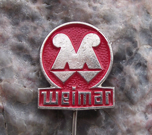 Vintage VEB Weimar Werk East Germany Farming Construction Machines Pin Badge - Badgecrazy
