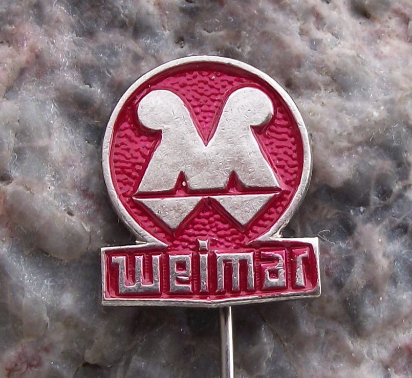 Vintage VEB Weimar Werk East Germany Farming Construction Machines Pin Badge