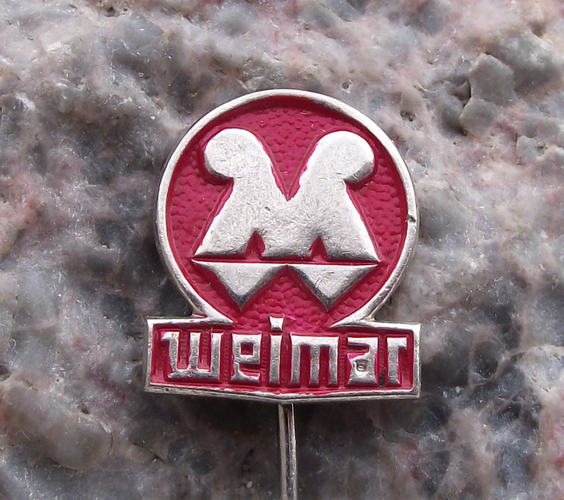 Vintage VEB Weimar Werk East Germany Farming Construction Machines Pin Badge