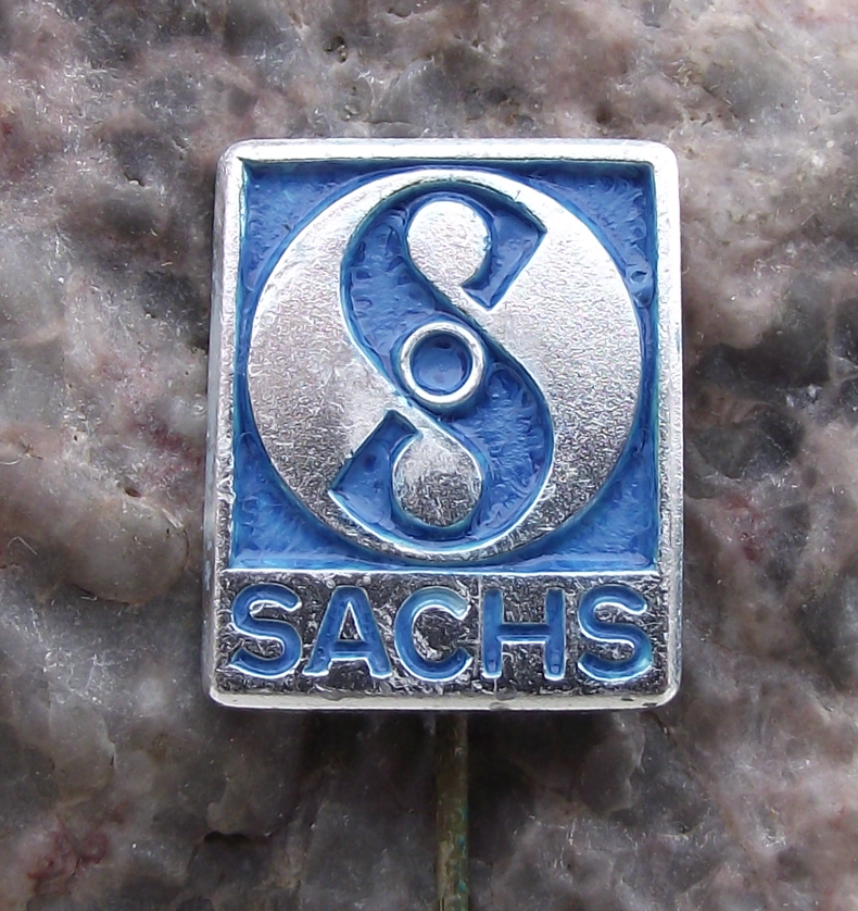 Vintage East German DDR Motorbike Automotive Company Sachs Pin Badge