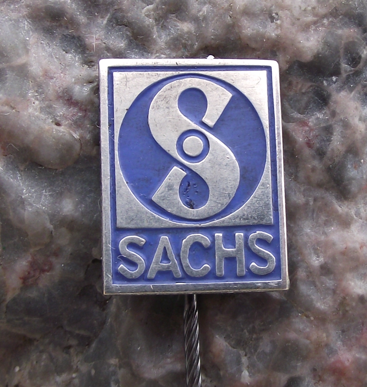 Vintage East German DDR Motorbike Automotive Company Sachs Pin Badge