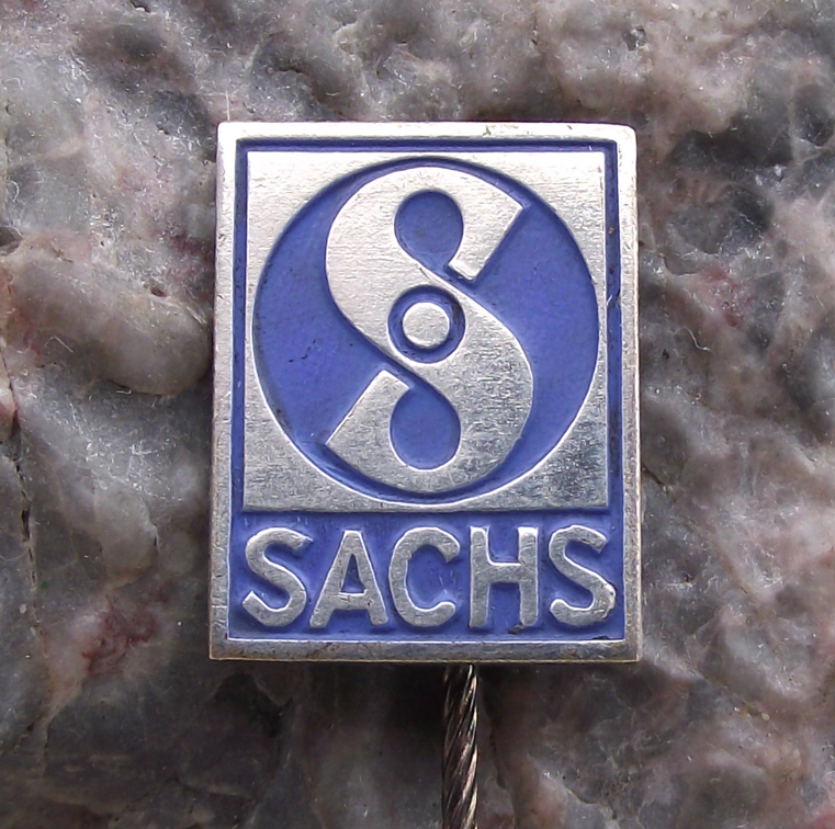 Vintage East German DDR Motorbike Automotive Company Sachs Pin Badge