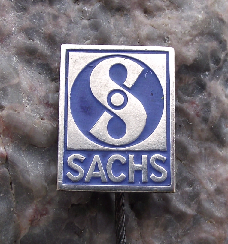 Vintage East German DDR Motorbike Automotive Company Sachs Pin Badge