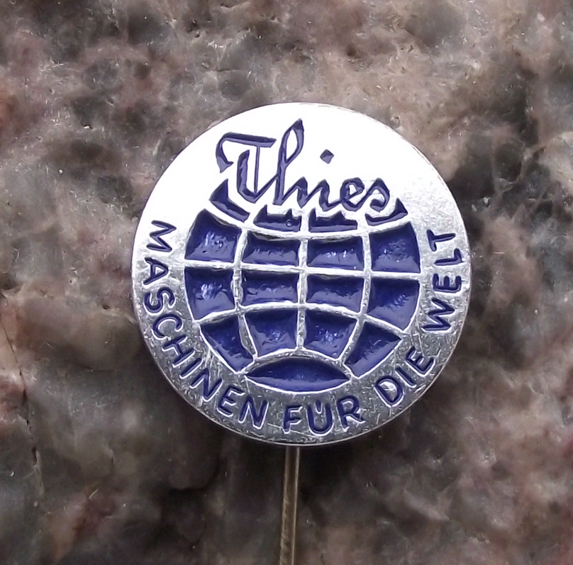 Vintage German Thies Textile Company Engineering Pin Badge