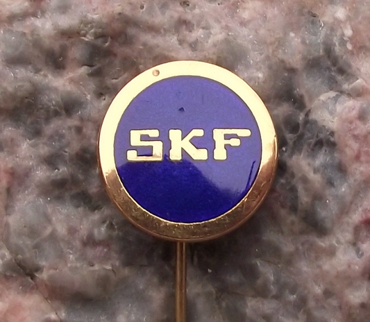 Vintage SKF Swedish Sweden Ball Bearings Engineering Company Pin Badge