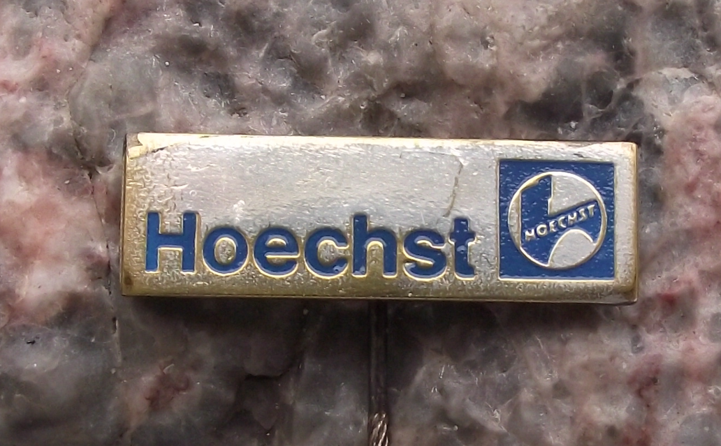 Vintage Hoechst AG German Chemical Engineering Life Sciences Pin Badge