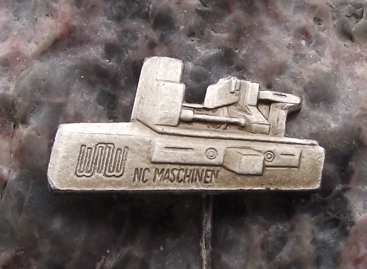 Vintage German WMW NC Maschinen Tool Machines Engineering Pin Badge