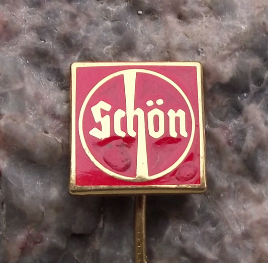 Vintage Schon German Die Cutting Presses Engineering Company Pin Badge