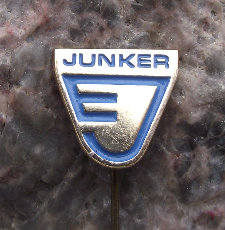 Vintage Junker Group GmbH Grinding Filtration Machine Maker Germany Pin Badge