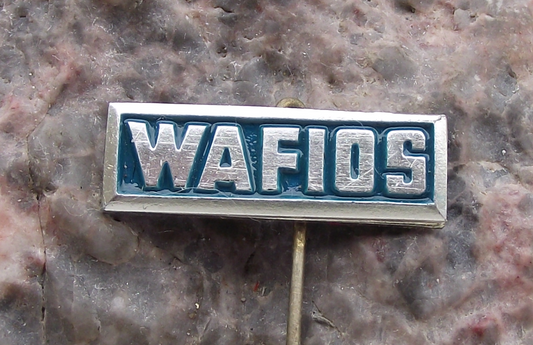 Vintage Wafios AG Germany German Wire Tube Bending Machines Pin Badge