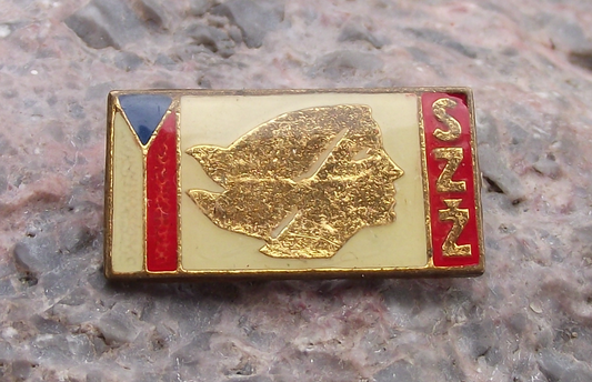 Vintage SSZ Slovakia Womens Union Slovenský Sväz žien Pin Badge