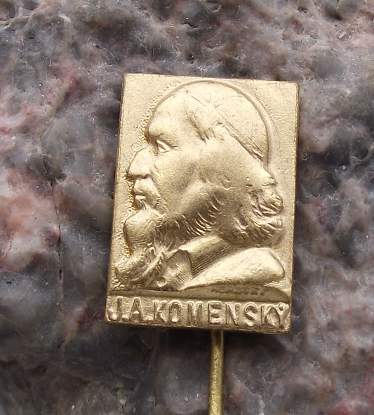 John Comenius Jan Amos Komensky Philosopher and Teacher Pin Badge