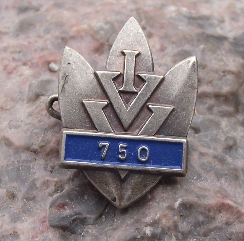 Vintage 750 km IVV Internationaler Volkssportverband Walking Award Pin Badge