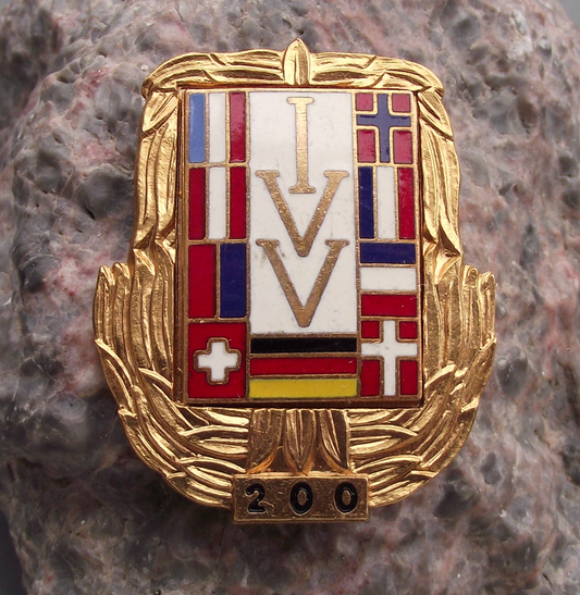 Vintage 200 km IVV Internationaler Volkssportverband Large Award Pin Badge