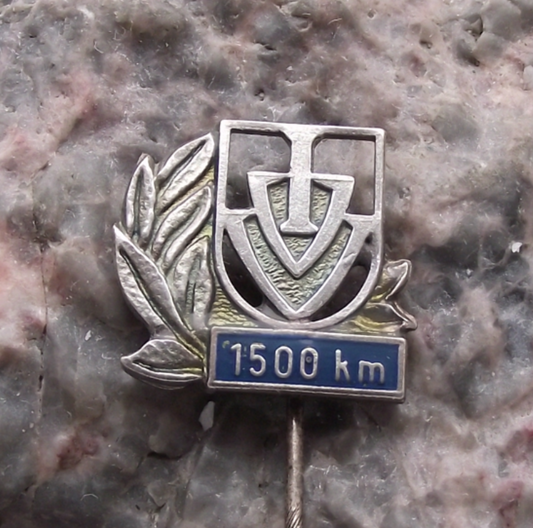 Vintage 1500 km IVV Internationaler Volkssportverband Walking Award Pin Badge