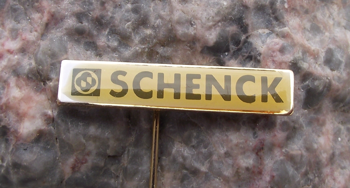 Vintage East German Schenck Balancing Systems Weighing Scales Pin Badge